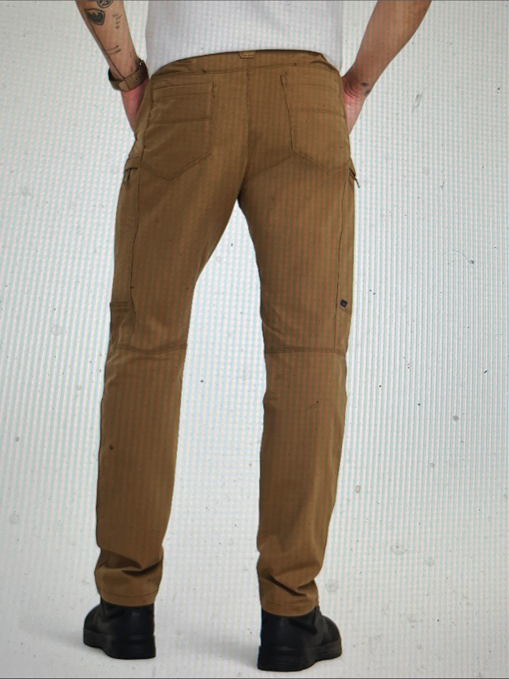 Men's 5.11 Slim Ridge Utility Pants in Kangaroo - Picture 2 of 9